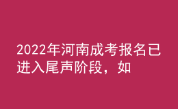 2022年河南成考報名已進入尾聲階段，如何有效避免踩坑?