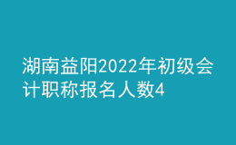 湖南益陽2022年初級(jí)會(huì)計(jì)職稱報(bào)名人數(shù)4480人
