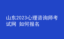 山東2023心理咨詢師考試網(wǎng) 如何報(bào)名 具體的報(bào)名入口