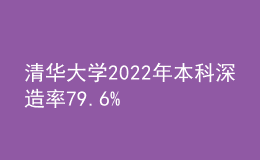 清華大學(xué)2022年本科深造率79.6%