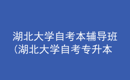 湖北大學(xué)自考本輔導(dǎo)班(湖北大學(xué)自考專(zhuān)升本選修課怎么報(bào)名)