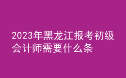 2023年黑龍江報考初級會計師需要什么條件