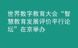 世界數(shù)字教育大會“智慧教育發(fā)展評價(jià)平行論壇”在京舉辦