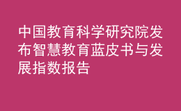 中國教育科學(xué)研究院發(fā)布智慧教育藍(lán)皮書與發(fā)展指數(shù)報告