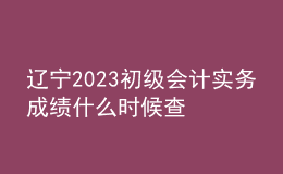 遼寧2023初級(jí)會(huì)計(jì)實(shí)務(wù)成績什么時(shí)候查
