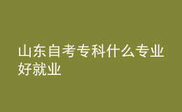 山東自考?？剖裁磳I(yè)好就業(yè) 