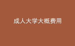 成人大學(xué)大概費用