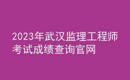 2023年武漢監(jiān)理工程師考試成績(jī)查詢(xún)官網(wǎng)