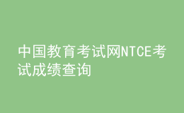 中國(guó)教育考試網(wǎng)NTCE考試成績(jī)查詢(xún)