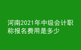河南2021年中級(jí)會(huì)計(jì)職稱報(bào)名費(fèi)用是多少錢？