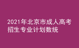 2021年北京市成人高考招生專業(yè)計劃數(shù)統(tǒng)計表二