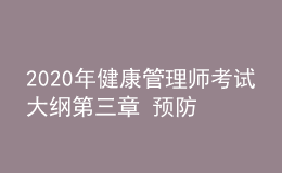 2020年健康管理師考試大綱第三章 預(yù)防醫(yī)學(xué)基礎(chǔ)知識(shí)