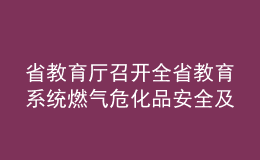 省教育廳召開全省教育系統(tǒng)燃?xì)馕；钒踩敖谛@安全工作會(huì)議