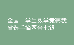 全國中學(xué)生數(shù)學(xué)競賽我省選手摘兩金七銀