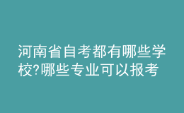 河南省自考都有哪些學(xué)校?哪些專(zhuān)業(yè)可以報(bào)考?