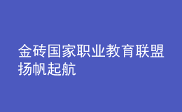 金磚國(guó)家職業(yè)教育聯(lián)盟揚(yáng)帆起航