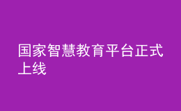 國家智慧教育平臺正式上線