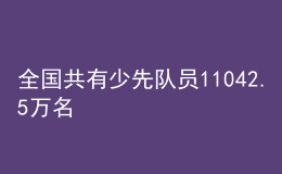 全國(guó)共有少先隊(duì)員11042.5萬名